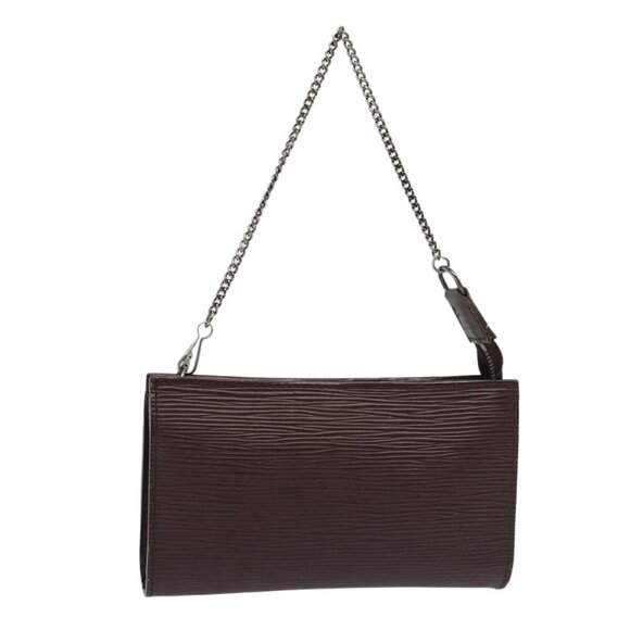 LOUIS VUITTON Epi Bucket PM Pouch Pouch Mocha LV Auth 83164 - Picture 1 of 16